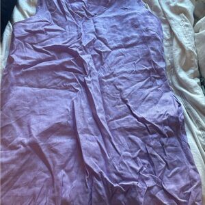Linen Lavender Sleeveless dress